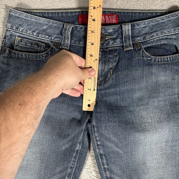 Guess‎ Jeans Women’s Size 29 Fits 32x31 Daredevil Boot Low Rise Stretch - Picture 5 of 15